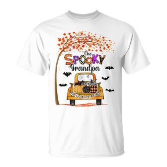 One Spooky Grandpa Pumpkin Truck Halloween Costume T-shirt - Thegiftio UK