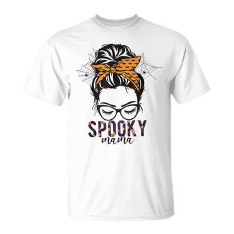 One Spooky Mama Spooky Mom Funny Mom Halloween Unisex T-Shirt - Seseable