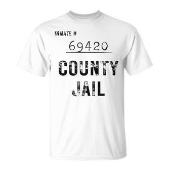 Orange County Jail Halloween | Easy Prisoner 069420 Costume Men Women T-shirt Graphic Print Casual Unisex Tee - Thegiftio UK