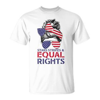 Pro Choice Feminist 4Th Of July - Stars Stripes Equal Rights Unisex T-Shirt - Seseable
