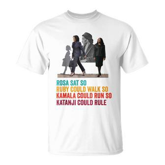 Rosa Sat Ruby Walk Kamala Run So Ketanji Could Rule Kbj Meme Unisex T-Shirt - Monsterry AU