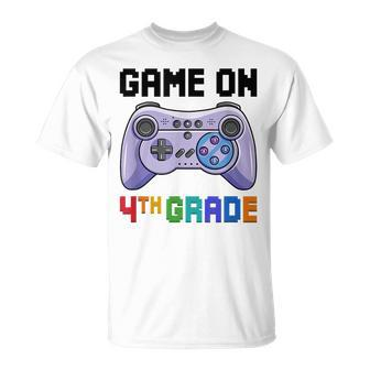Back To School Game On 4Th Grade Gamer First Day Of School T-shirt - Thegiftio UK