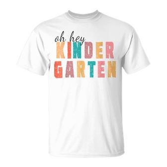 Back To School Students Teacher Oh-Hey Kindergarten T-shirt - Thegiftio UK