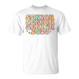 Senior 2023 Retro Class Of 2023 Seniors Graduation 23 V2 T-shirt - Thegiftio UK