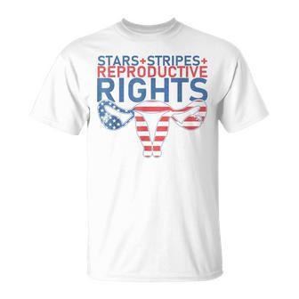Stars Stripes Reproductive Rights Patriotic 4Th Of July V22 Unisex T-Shirt - Seseable