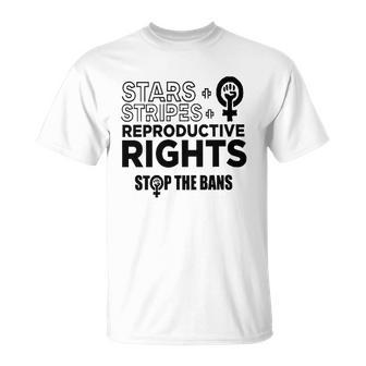 Stars Stripes Reproductive Rights Racerback Feminist Pro Choice My Body My Choice T-shirt - Thegiftio UK