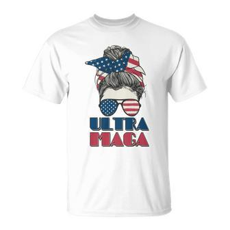 Ultra Maga Hair Bun Woman Unisex T-Shirt - Monsterry UK