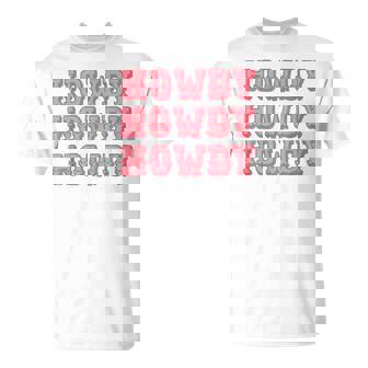 Vintage White Howdy Rodeo Western Country Southern Cowgirl V2 Unisex T-Shirt - Seseable