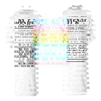 Vote As If Your Life Depends On It Human Rights T-shirt - Thegiftio UK