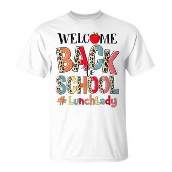 Welcome Back To School Lunch Lady Back To School Leopard T-shirt - Thegiftio UK