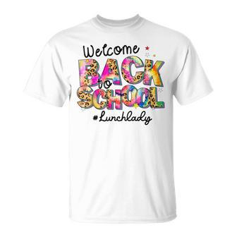 Welcome Back To School Lunch Lady Leopard Tie Dye V2 T-shirt - Thegiftio UK