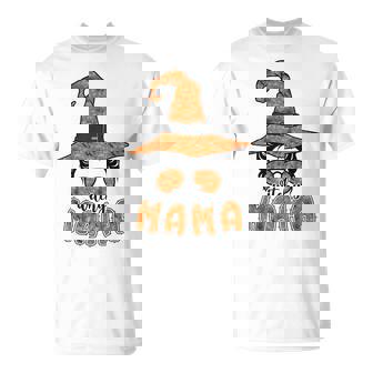 Witchy Mama Halloween Messy Bun Witch Mom Spooky Women V2 Unisex T-Shirt | Seseable CA