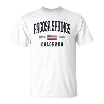 Womens Usa Flag Stars &Amp Stripes Pagosa Springs Colorado Unisex T-Shirt | Mazezy