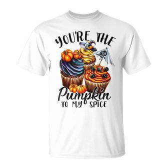 Youre The Pumpkin To My Spice Cupcake Halloween Costume T-shirt - Thegiftio UK