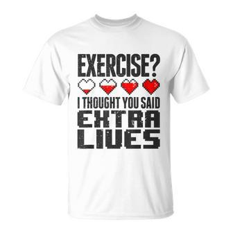 Extra Lives Video Game Controller Retro Gamer Boys V2 T-Shirt - Thegiftio UK
