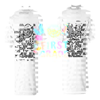 Hello First Grade Shirt 1St Grade Back To School Boy Girl T-Shirt - Thegiftio UK