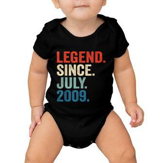 13 Years Old Gifts Legend Since July 2009 13Th Birthday Boy Baby Onesie - Monsterry UK