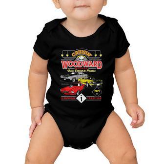 2021 Cruising Woodward Ave M1 Timeless Muscle Baby Onesie - Monsterry DE