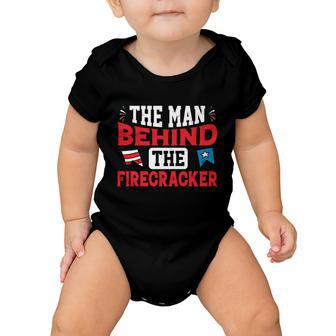 4Th Of July Pregnancy Gift The Man Behind The Firecracker Cool Gift Baby Onesie - Monsterry