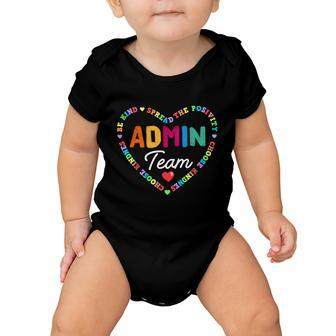 Admin Team Squad School Assistant Principal Administrator Great Gift V3 Baby Onesie - Monsterry