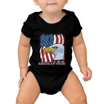 American Flag Eagle Mullet 4Th Of July Merica Pride Gift Baby Onesie - Monsterry DE