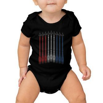 American Jet Red White & Blue Flag 4Th Of July Usa Baby Onesie - Monsterry AU