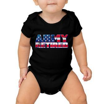 Army Retired V2 Baby Onesie - Monsterry DE