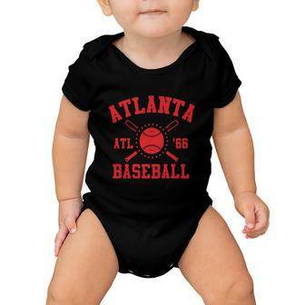 Atlanta Baseball Atl Vintage Brave Retro Baby Onesie - Monsterry DE