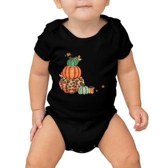 Autumn Leaves Pumpkins Please Thanksgiving Quote V2 Baby Onesie - Monsterry UK