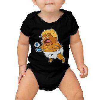 Baby Trump Crying Tweet Tshirt Baby Onesie - Monsterry