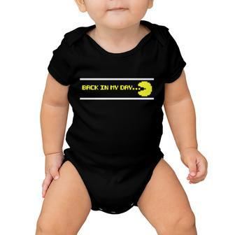 Back In My Day Retro Video Game Tshirt Baby Onesie - Monsterry AU