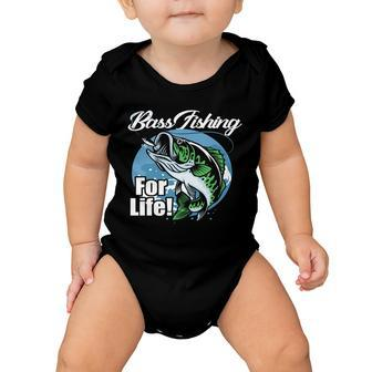 Bass Fishing For Life Baby Onesie - Monsterry