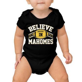 Believe In Mahomes Kc Football Kansas City Fan Tshirt Baby Onesie - Monsterry AU