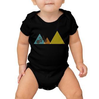 Bike Mountain Simple Logo Baby Onesie - Monsterry