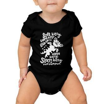 Black Soft Kitty Funny V2 Baby Onesie - Monsterry UK