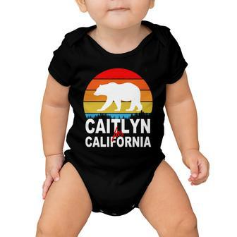 Caitlyn For California Retro Cali Bear Baby Onesie - Monsterry