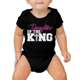 Christian Faith - Daughter Of The King Tshirt Baby Onesie - Monsterry UK