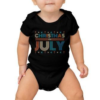Christmas In July Merry Christmas Summer Funny Santa Design Baby Onesie - Monsterry