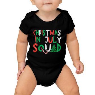 Christmas In July Squad Funny Summer Xmas Baby Onesie - Monsterry UK