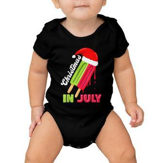 Christmas In July Watermelon Ice Pops Fun Christmas In July Baby Onesie - Monsterry CA