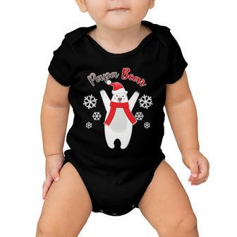 Christmas Papa Bear Tshirt Baby Onesie - Monsterry