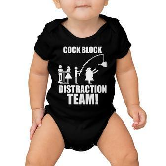 Cock Block Distraction Team Tshirt Baby Onesie - Monsterry UK