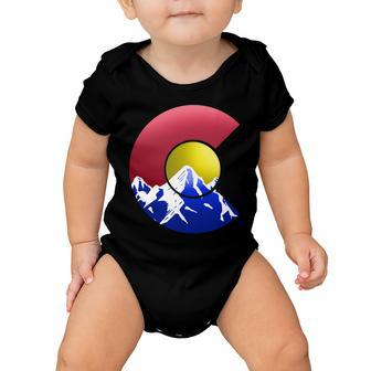 Colorado Mountains Tshirt Baby Onesie - Monsterry