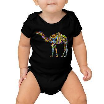 Colorful Camel Baby Onesie - Monsterry