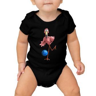 Cool Bowling Flamingo Baby Onesie - Monsterry DE