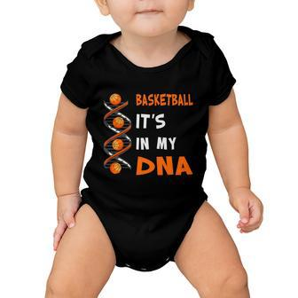 Cute Basketball Playing Basketball Is In My Dna Basketball Lover Baby Onesie - Monsterry UK