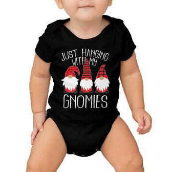Cute Christmas Just Hanging With My Gnomies Tshirt Baby Onesie - Monsterry DE