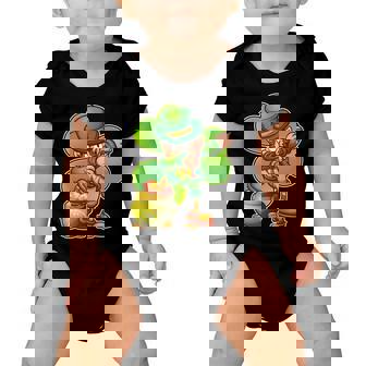 Dabbing Leprechaun Pot Of Gold Baby Onesie - Monsterry