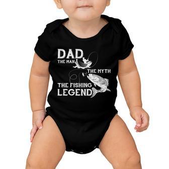 Dad The Fishing Legend Baby Onesie - Monsterry UK