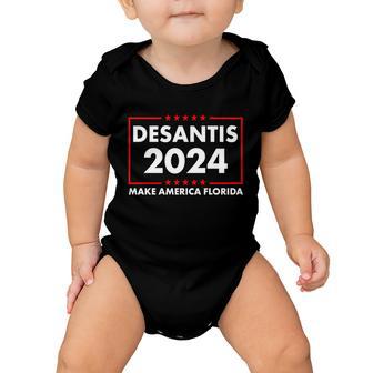 Desantis 2024 Make America Florida Election Logo V2 Baby Onesie - Monsterry